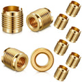 10 Pcs LEIFIDE 20 Pcs Brass Threaded Inserts 3/8-16 Wood Tap Handle 0.625''