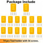 14 Packs Tool Holders Wall Mount，Compatible with Dewalt 12V/20V Drill Tool