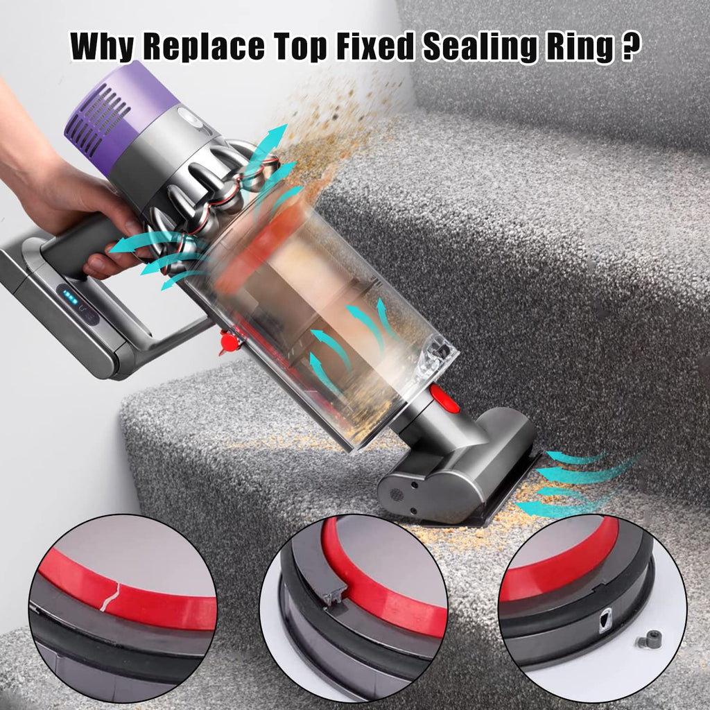 Dust Bin Bucket Top Fixed Sealing Ring Replacement for Dyson V12 Digtal Slim Vacuum Cleaner Accessories Parts