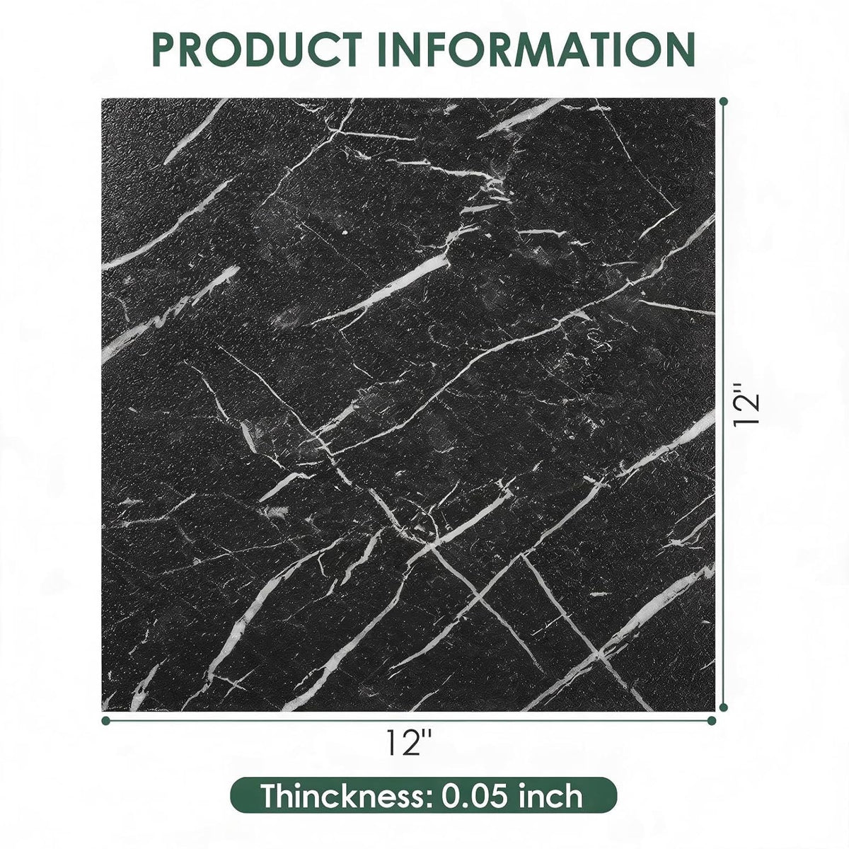 30-Piece Peel and Stick Floor Tiles, 12x12 Covers 30 Sq. Ft. Waterproof Vinyl Flooring, Renter-Friendly Self-Adhesive