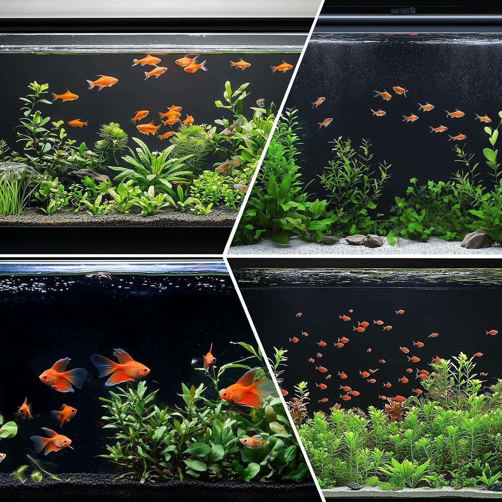 Aquarium Background Paper Decor Fish Tank Backdrop Wallpaper Electrostatic Adhesive, No Glue, Easy to Install