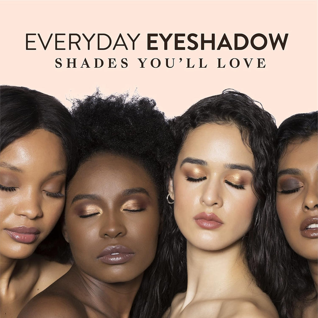 Cosmetics Eyeshadow Palette Nude and Dark Eyeshadows, 16.38g/0.58oz | Vegan, Paraben-Free Cruelty-Free Makeup, Made