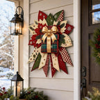 Christmas Quilted Door Hanger DIY Sewing Kit Handmade Patchwork Decor