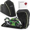 Full Enclosed Heavy Duty Motorcycle Cover, 600D Waterproof Outdoor UV Protection, Fits 86.6" Motorcycles for BMW