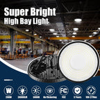 10 Pack UFO LED High Bay Light 200W, 30000LM 5000K AC100-277V
