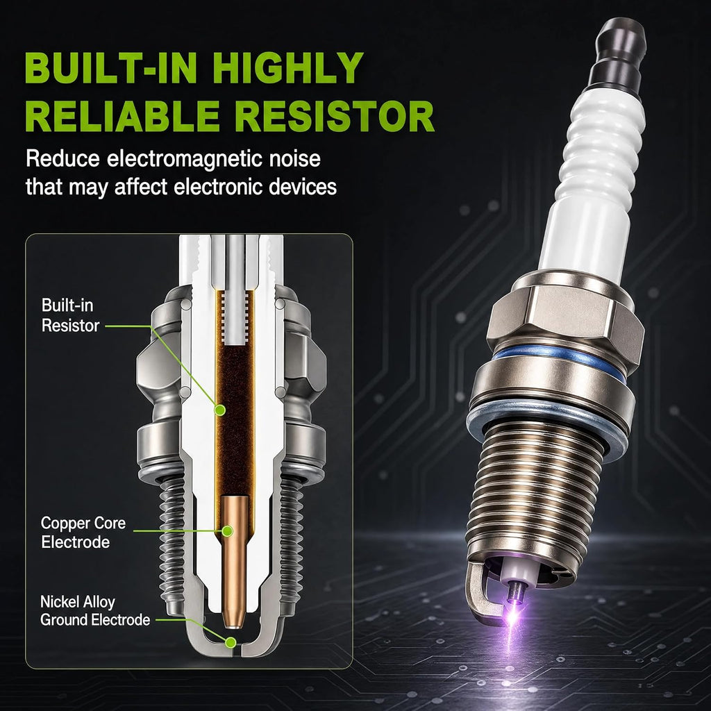RC12YC Spark Plug 491055 For Briggs & Stratton Spark Plug Replace 491055S 491055T 72347GS 72347 805015 M78543 (Pack of 10)