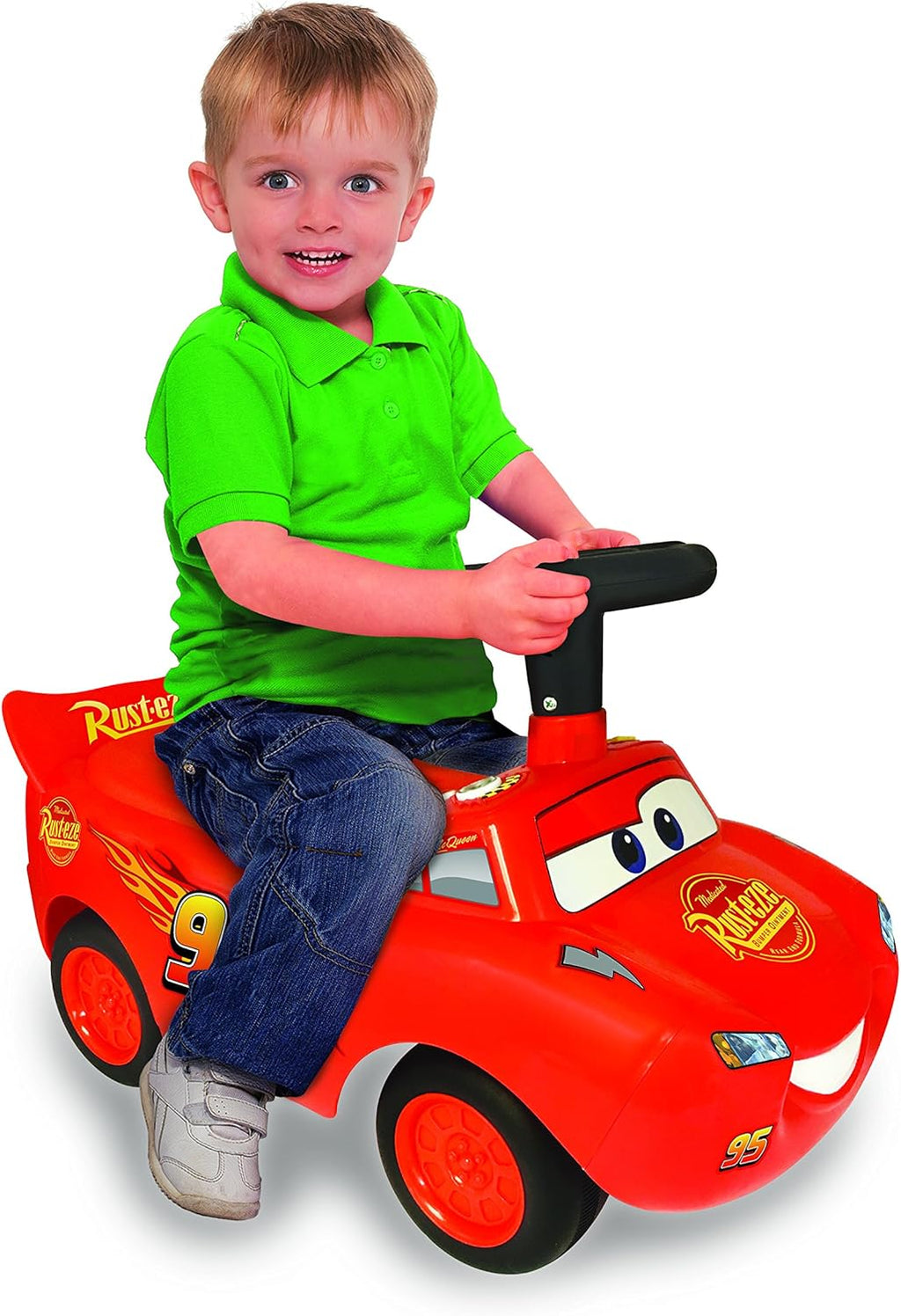 Lightning McQueen Ride-On Car, Foot-to-Floor Racer for Toddlers | Disney Pixar Cars theme with interactive steering