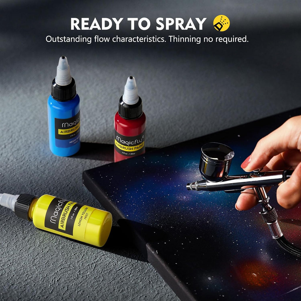 Airbrush Paint, 16 Colorsx30ml Air Brush Paint, Airbrush Paint Set | Fabric Spray Paint, Air Brush Painting Set