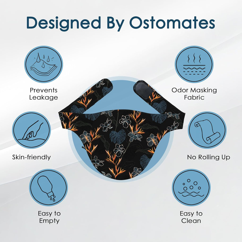Ostomy Belt | Leak & Odor Protection | Abdomen Ostomy Bag Covers for Men and Women | Sports and Daily Life