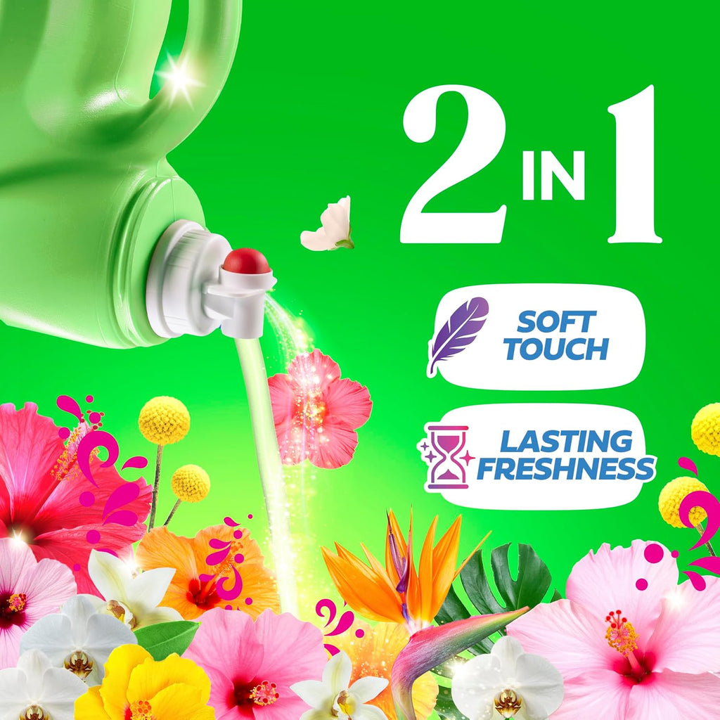 Liquid Laundry Fabric Softener, Laundry Conditioner, Long Lasting Scent, Softens, Freshness, Helps with Static &