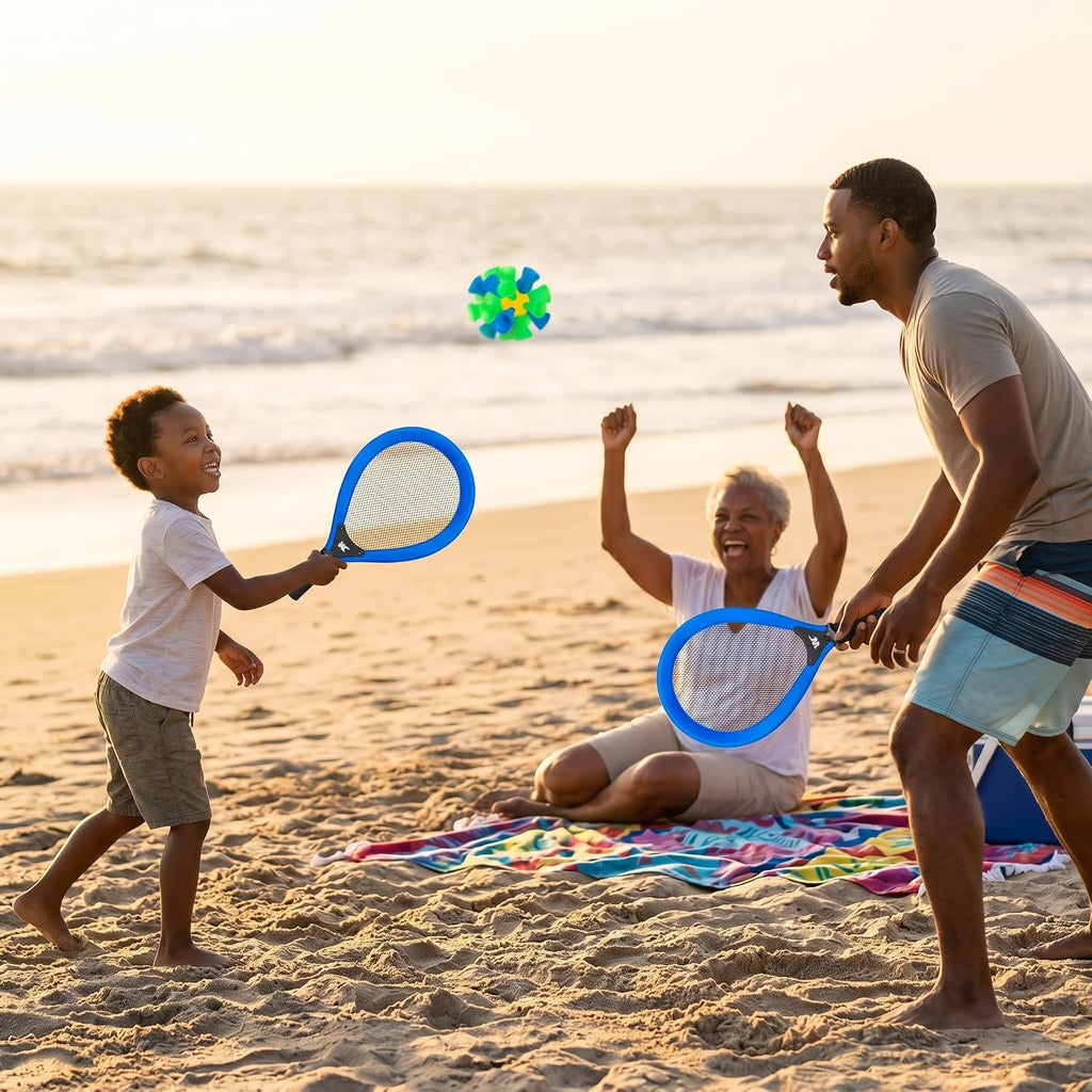 Whackminton Outdoor Game Set - No Net Required! - Fun Racket Game for All Ages - Perfect Outdoor Sport for Park