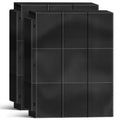 Trading Card Binder Sleeves, Baseball Holder, Black, 1800 Pockets