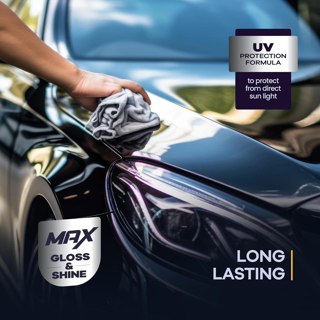 Premium Ceramic Coating for Cars with UV Protection (16 oz) – Extremely Hydrophobic & Slick Car Wax Spray
