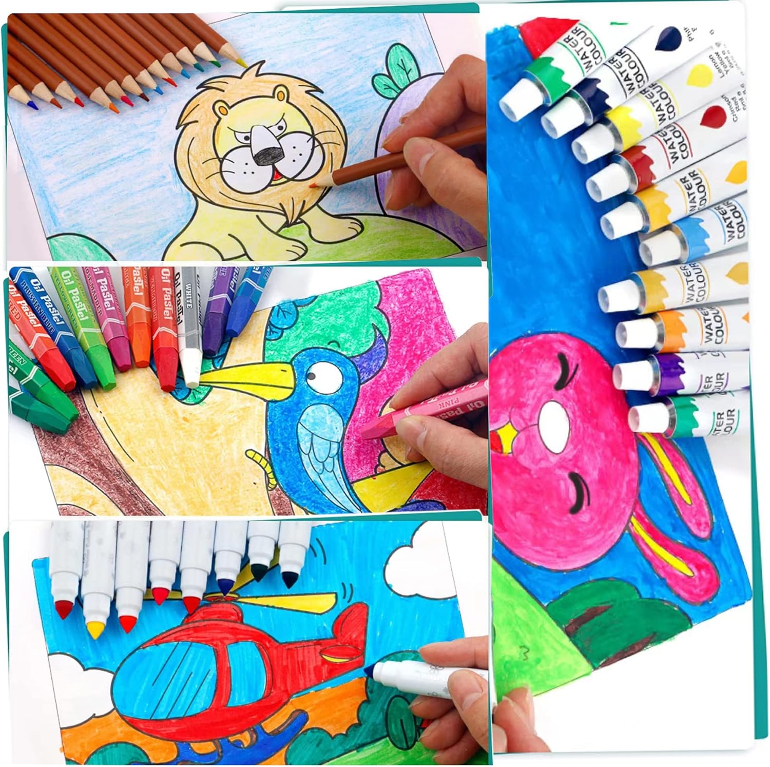 Art Set, 139 Pack Painting Drawing Art Supplies Kit with 2 Sketch Pads, Double Layers Art Crafts, Colored Pencils