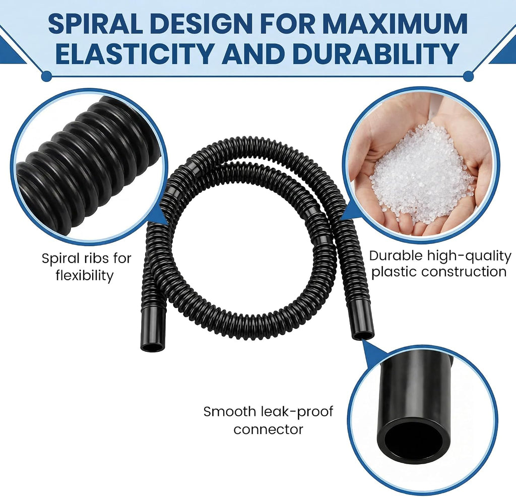 W10878507 Dishwasher Inlet Hose - 26-inch long dishwasher hose, compatible with Whirlpool, Kenmore, KitchenAid, and Maytag dishwashers. Replaces GU2300XTVT0, GU3200XTVY2, WDTA50SAHZ0