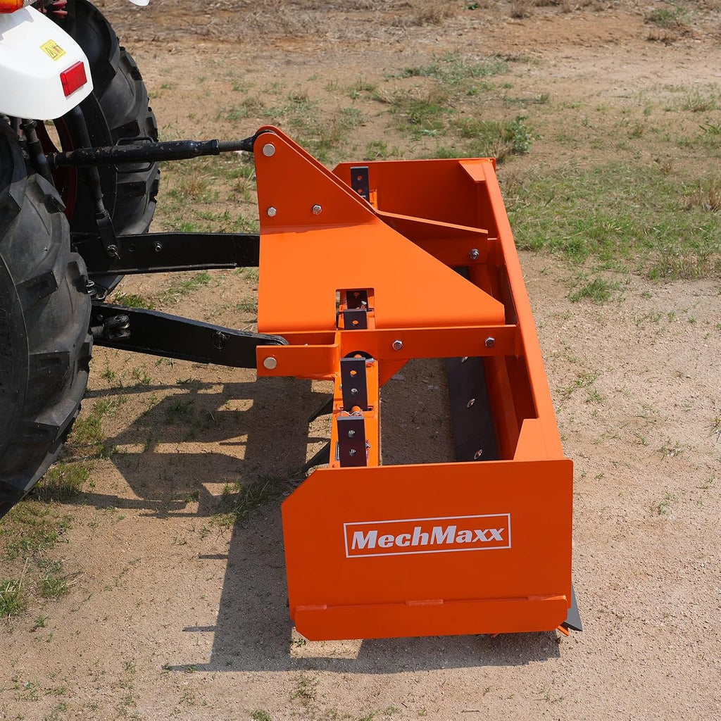 84" Box Blade Scraper with 7 Shanks 3 Point Hitch Tractor Attachment, Model BB84