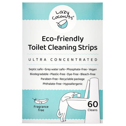 Foaming Toilet Bowl Cleaner Strips, Tablet Alternative, 60 Ct