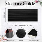 Black Tulle Fabric Roll, 54 Inch x 3 Yards