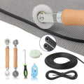 Window Screen Door Repair Kit Include Window Screens Mesh 48"x118" with All Tools in Window Screen Replacement(2pcs