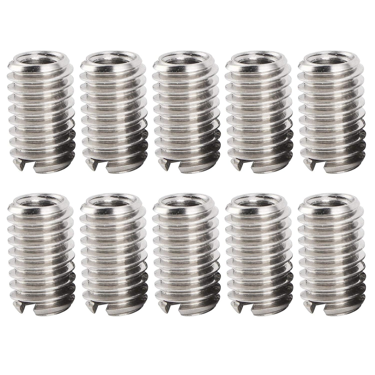 BORDSTRACT 10pcs Self Tapping Thread Inserts,M4x0.7-M6x1