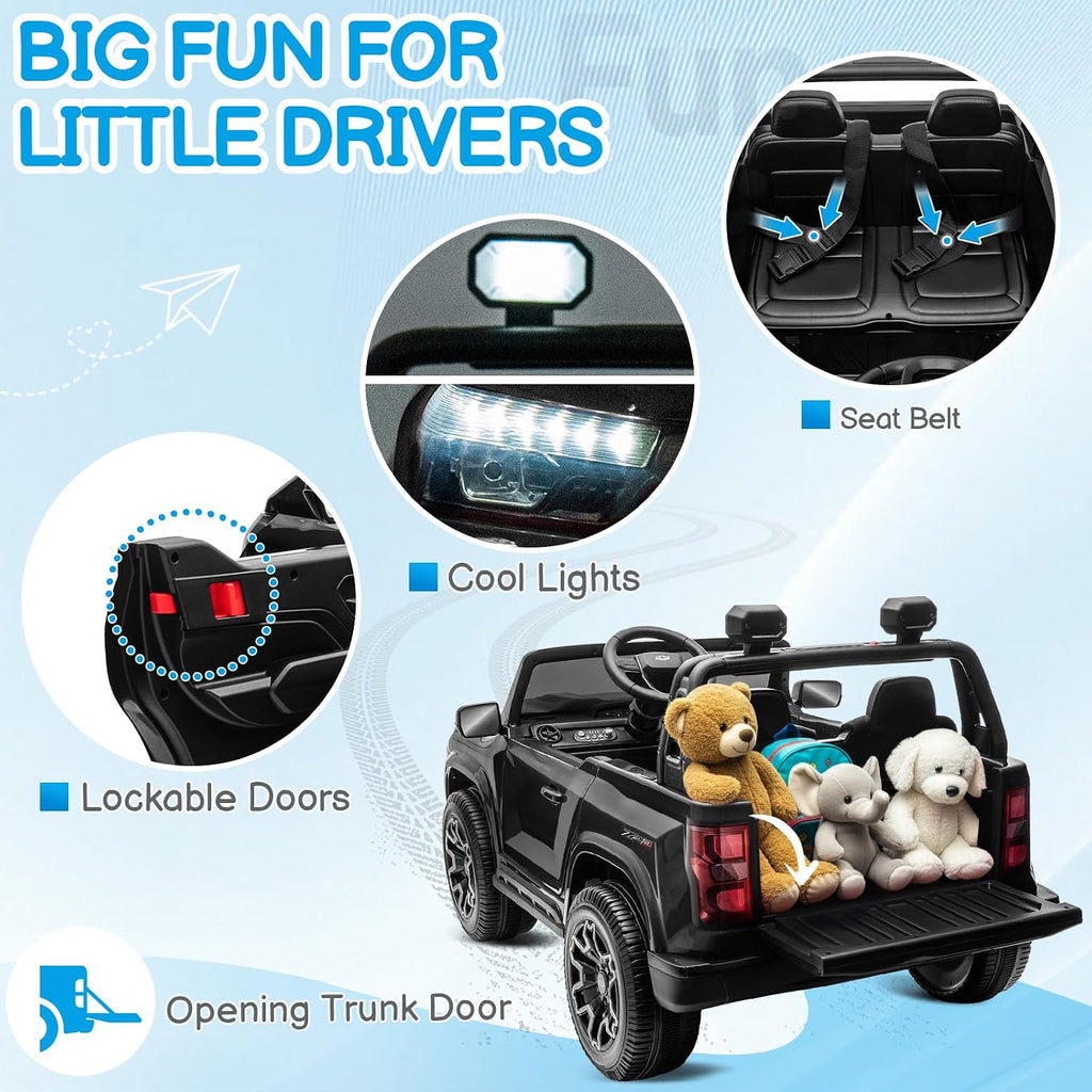 24V Licensed Colorado Electric Car for Kids, Ride on Toys for Toddlers with Remote Control, 2 Seater Electric Car