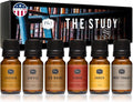Fragrance Oil The Study Set | Leather, Coffee, Old Books, Cedar, Amber, Sweet Tobacco Candle Scents for Candle