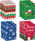 12 Pack Christmas Gift Boxes with Lids, Patterned Shirt Clothes Boxes(12 Clothing Gift Boxes, 4 Designs: 3 Pieces Per