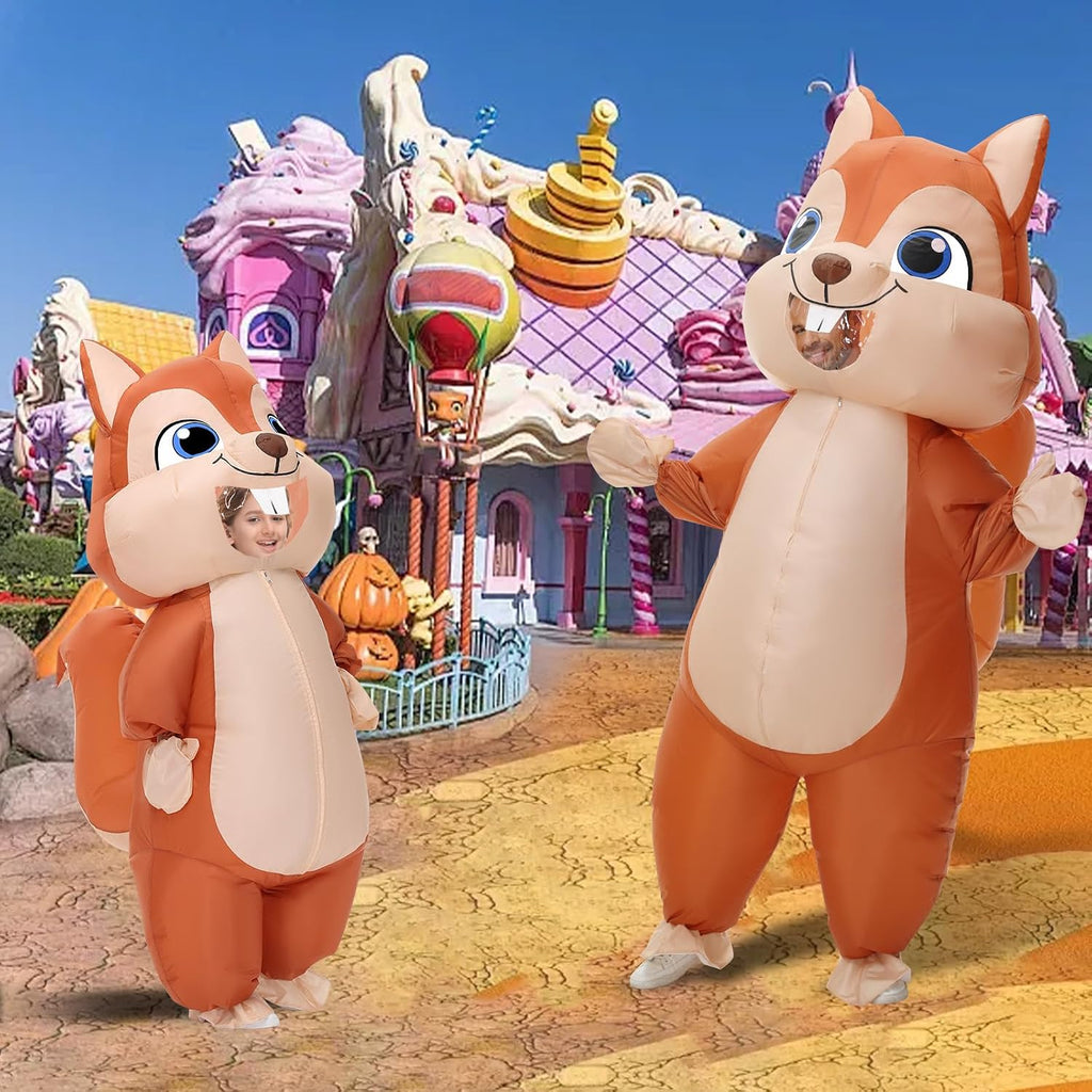 Inflatable Squirrel Costume Kids Thanksgiving Inflatable Costume Christmas Blow Up Squirrel Costumes Halloween