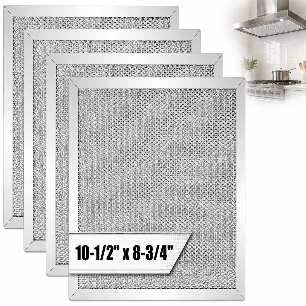 97006931 Range Hood Filter Aluminum Grease Filter 10.5x8.75" (4 Pack)