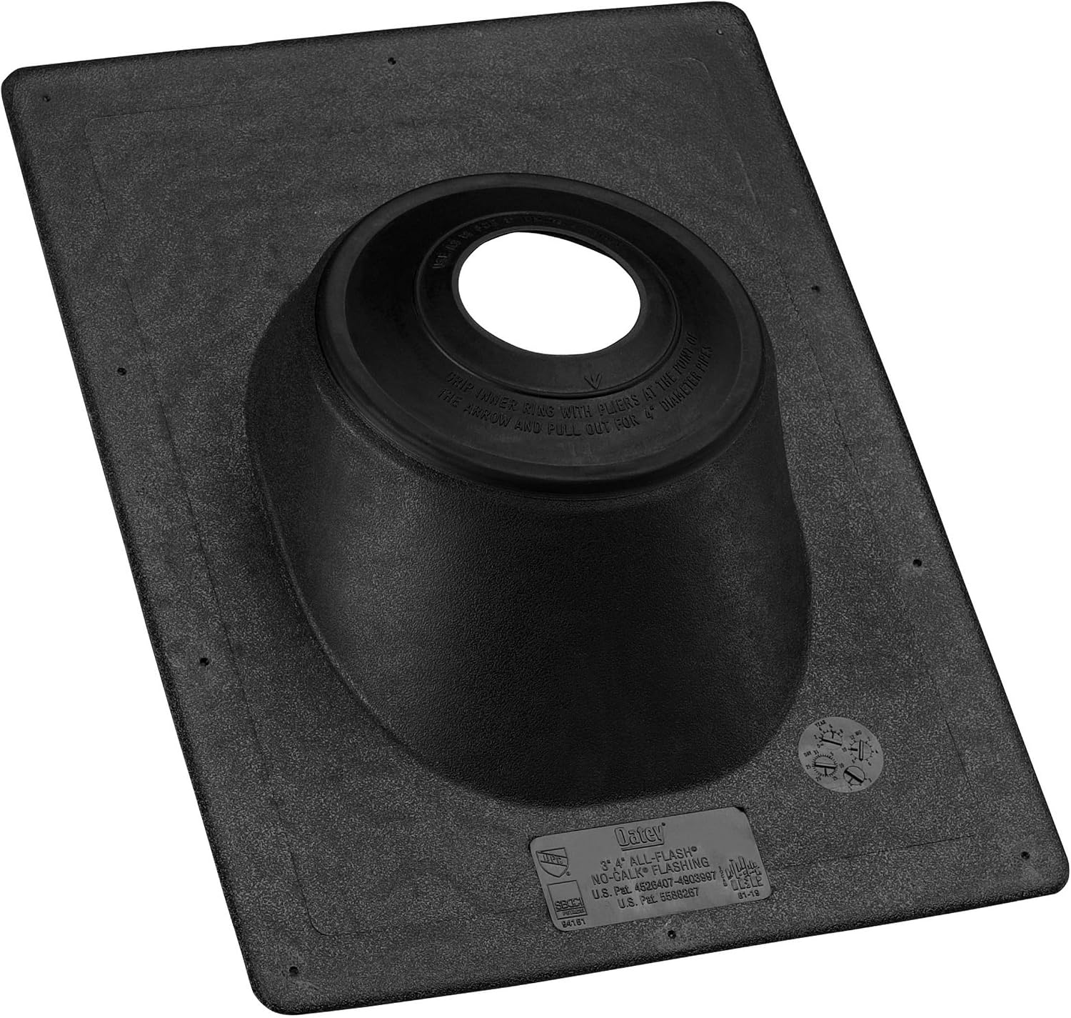 1-1/2 in. to 3 in. Thermoplastic All-Flash No-Calk 11-1/4 in. x 15 in. Base Roof Flashing