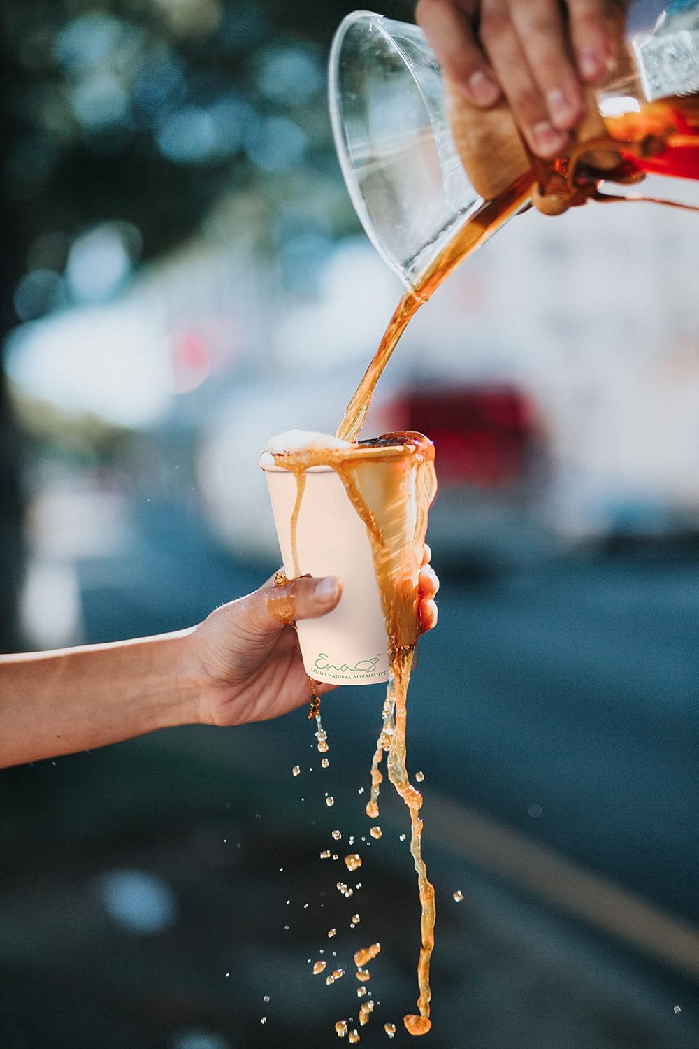 100% Compostable Disposable Coffee Cups [12oz 80 Pack] Paper Cups Made from Bamboo, Eco-Friendly, Biodegradable
