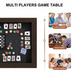 Board Game Table with Removable Top for 2-4 Player, 47" Gaming Table