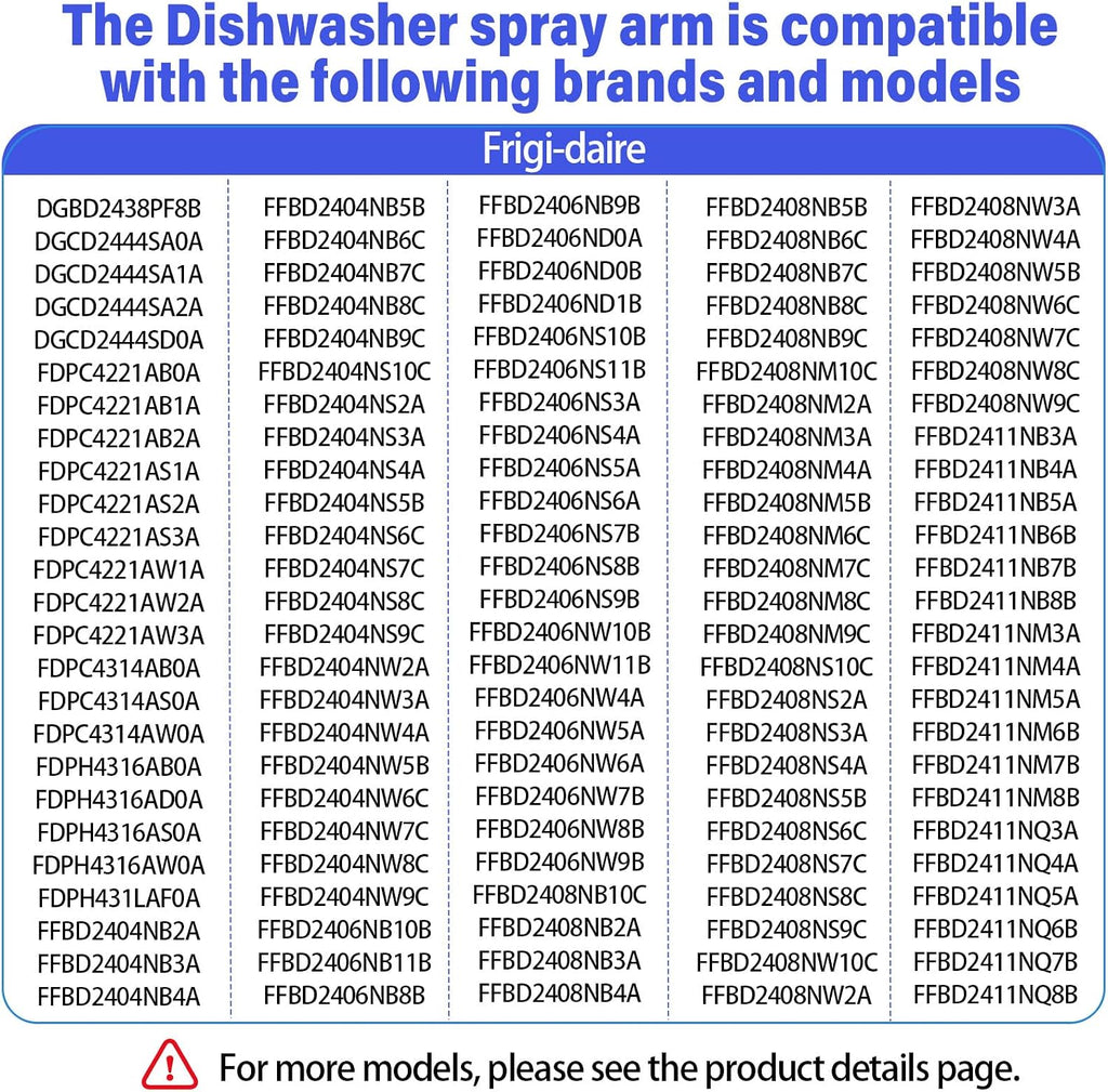FFBD2406NB11B FDPH431LAF0A FFBD2406NS9B Dishwasher Center Spray Arm