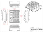 DIN Rail Mount Screw Terminal Block Breakout Board Module for STM32 Nucleo-32