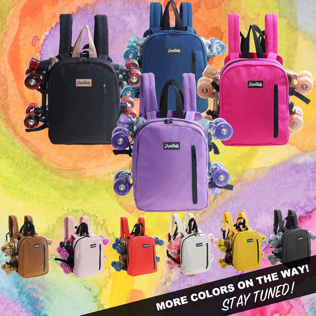 Roller skates bags for Women Men, Multi-functional Sports Backpack for Rollerskates, Ice skates, Inline skates