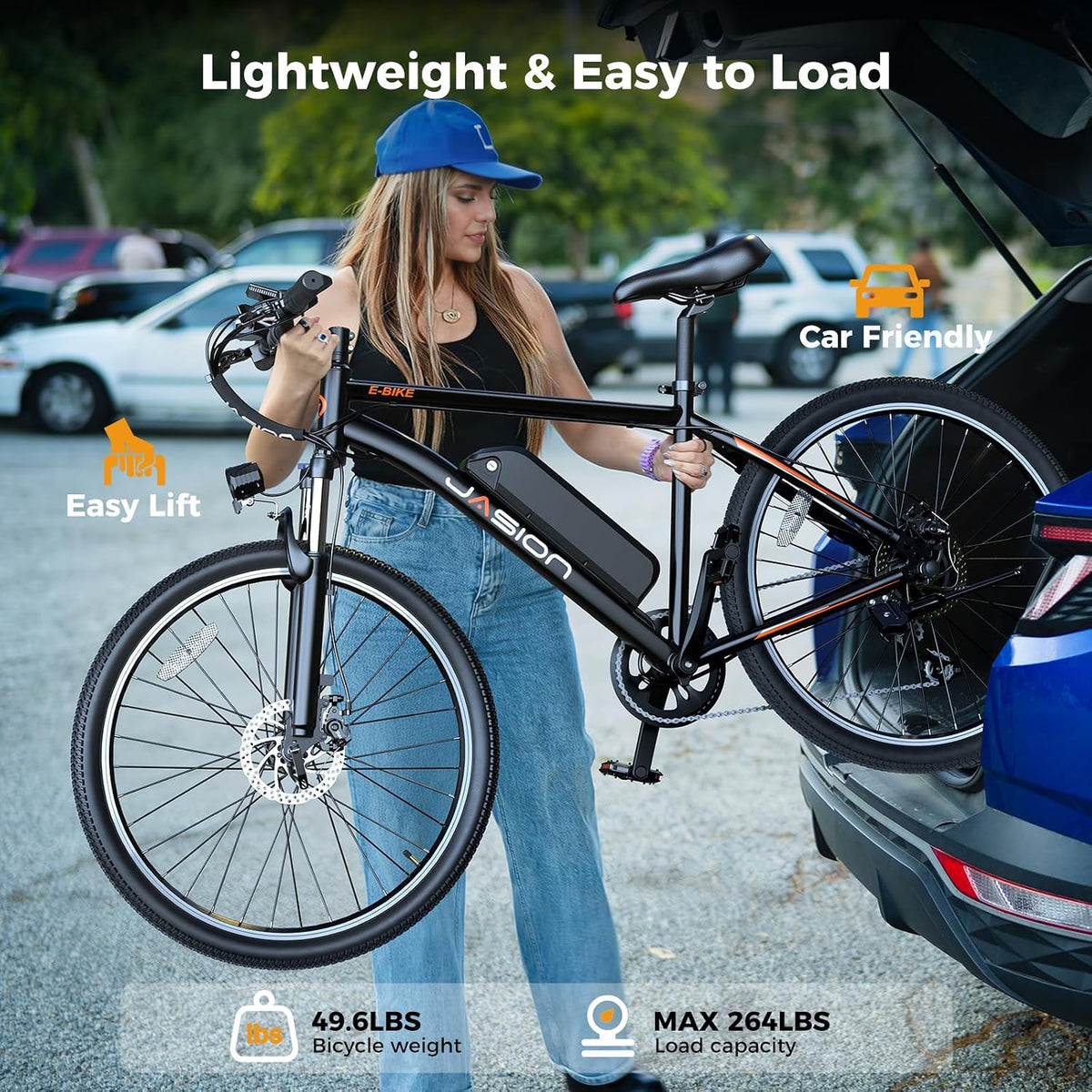 EB5 Electric Bike for Adults 26" tire with 1000W Peak Motor | Removable Battery Commuting Electric Mountain Bike,Up