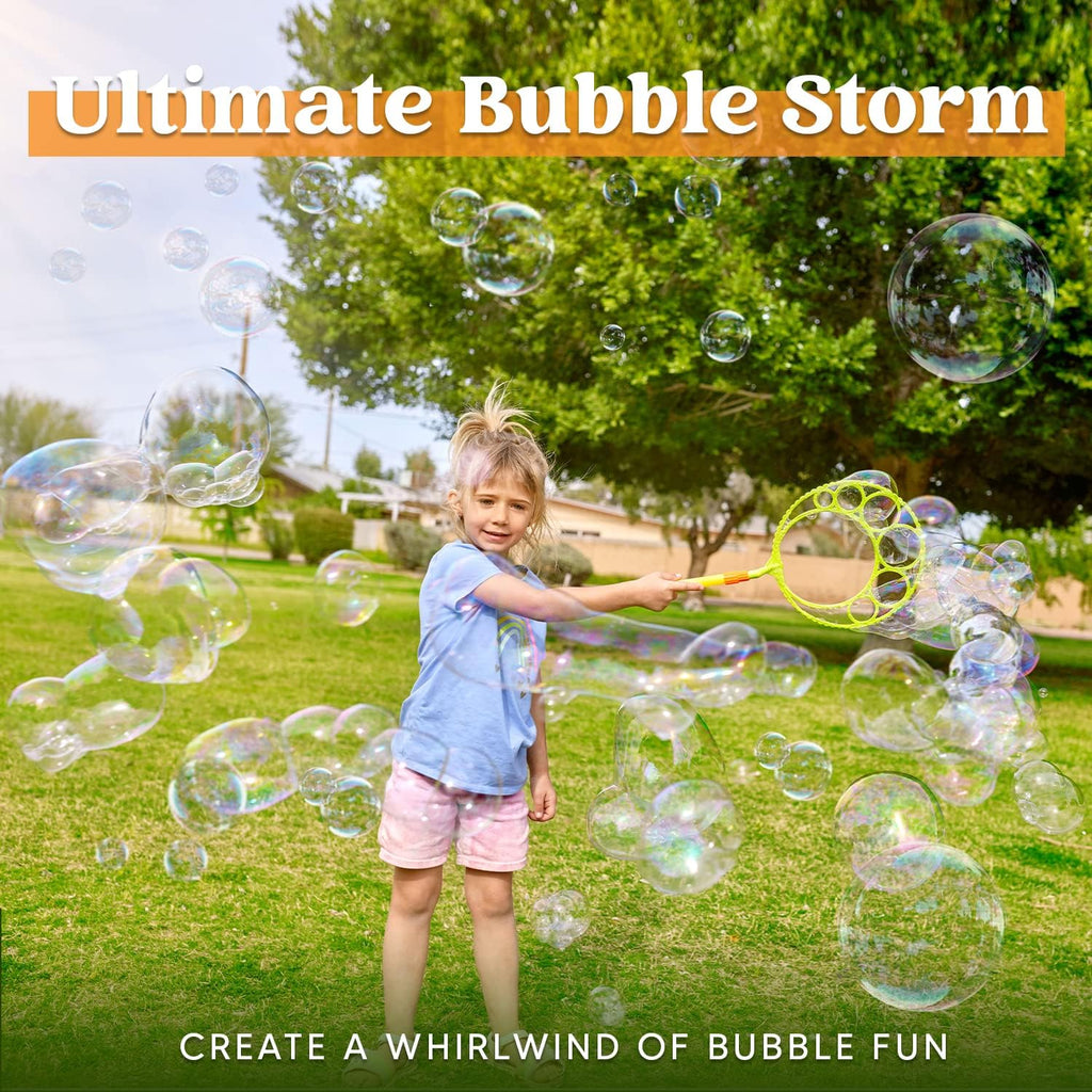 Big Bubble Wands Set Bulk for Kids Summer Outdoor Toy Game Activity Party Favors, 18 Pcs Giant Bubble Maker with