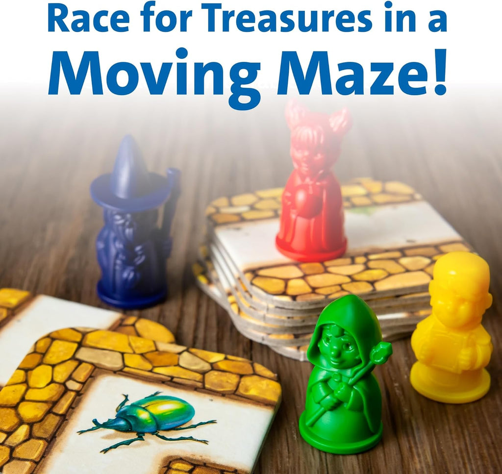 Ravensburger Labyrinth Board Game - A Strategic Maze Challenge for Family Nights - Find Treasures & Block Opponents