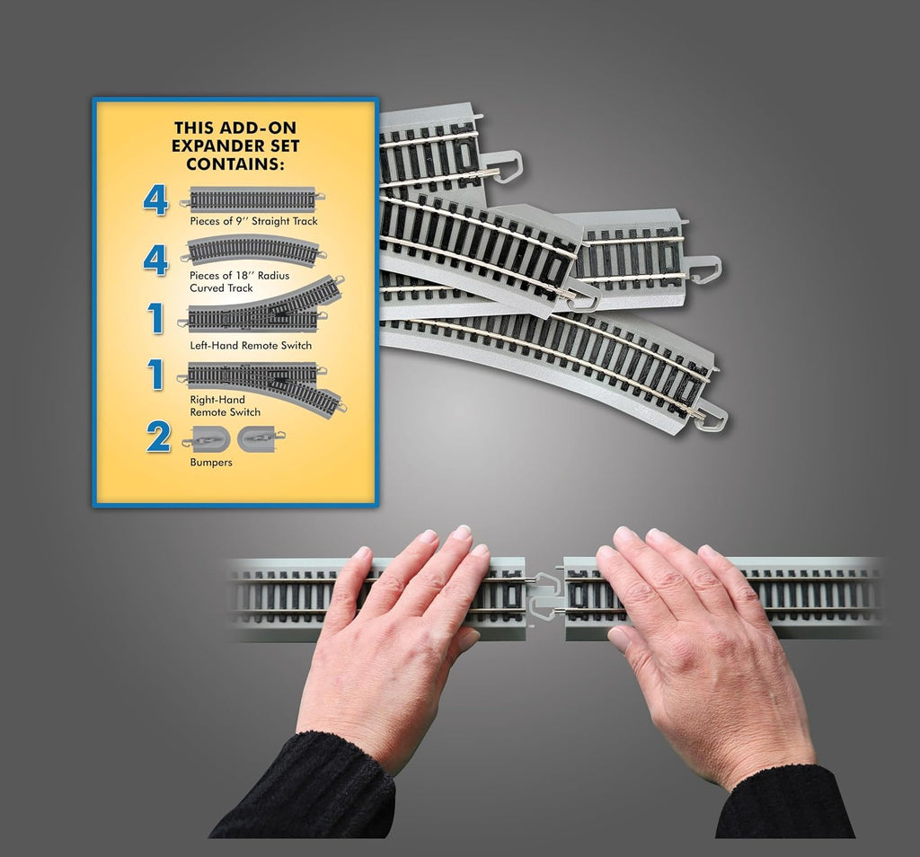Trains E-Z Track Layout Expander Set Nickel Silver Rail HO Scale | Snap-Fit E-Z Track, Layout Expander Set Add to