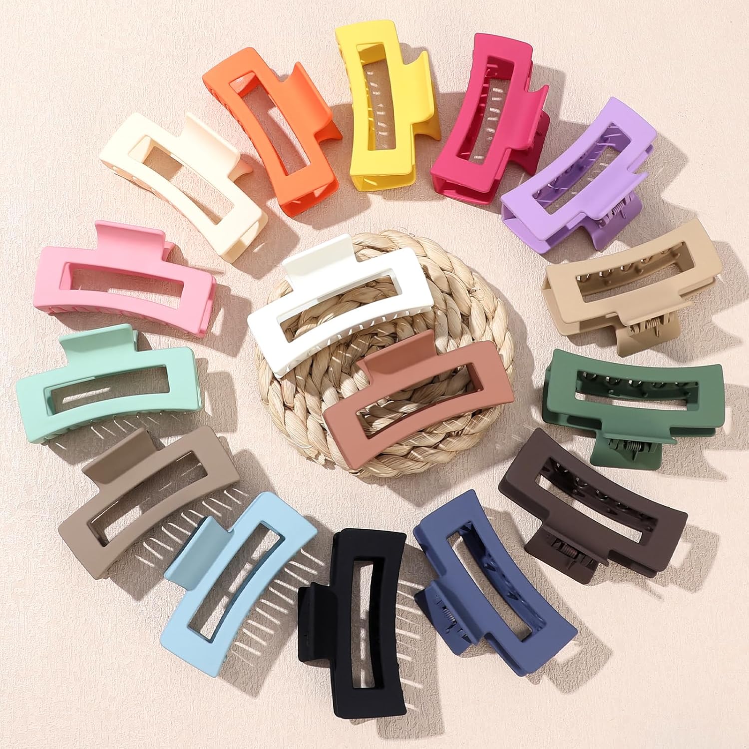 16 Pcs Hair Clips for Women 3.5 Inch Claw Clips Hair Accessories