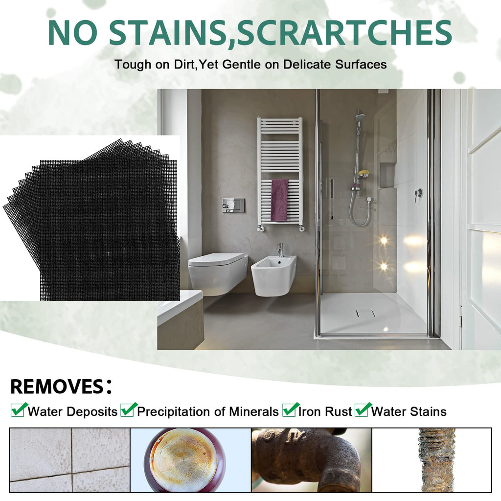 24 Pack Scrubbing Screen Toilet Ring Remover Mesh Scouring Pad