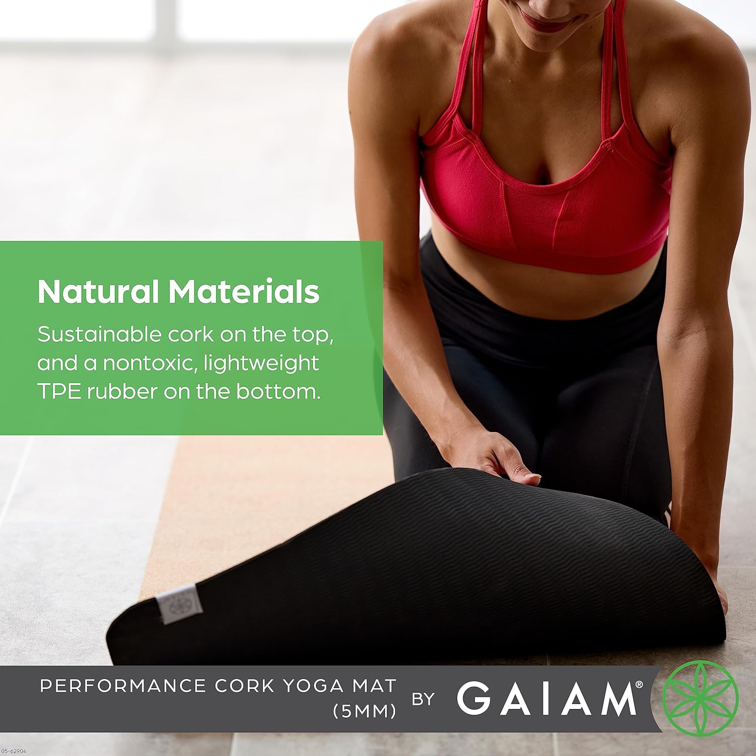 Yoga Mat - Premium Solid Thick Non Slip Exercise & Fitness Mat for All Types of Yoga, Pilates & Floor Workouts