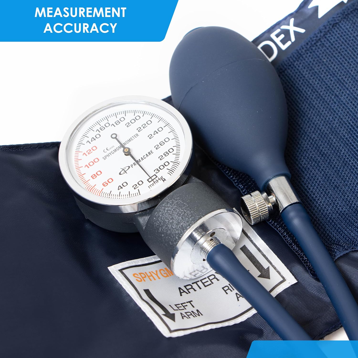 DS-9197-BL Professional Classic Series Manual Adult Size Blood Pressure Kit, Emergency Bp kit with Stethoscope and