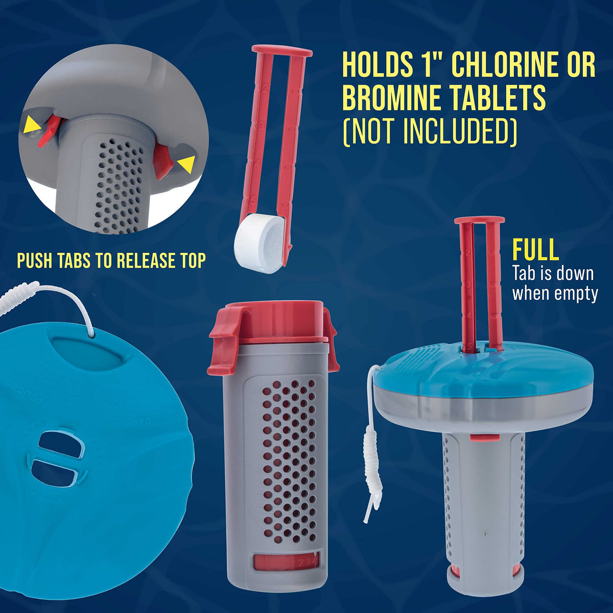 Floating Spa, Hot Tub & Small Pool Chlorine and Bromine