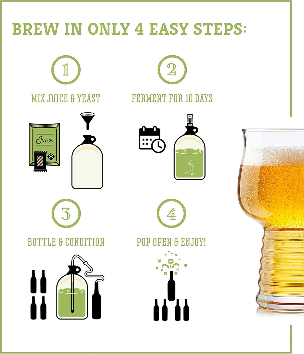 Hard Cider Kit - Beer Making Kit - Make Your Own Craft Beer - Complete Equipment and Supplies - Starter Home Brewing