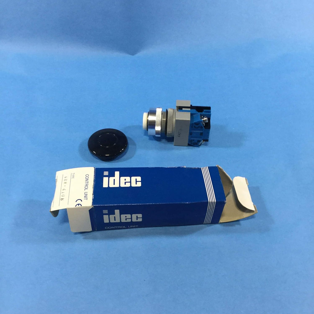 IDEC ABW410-B Standard, TW Series, Non-Illuminated, Octagonal, MOMENTARY, Black, 1NO, PUSHBUTTON, Mushroom Head 40MM