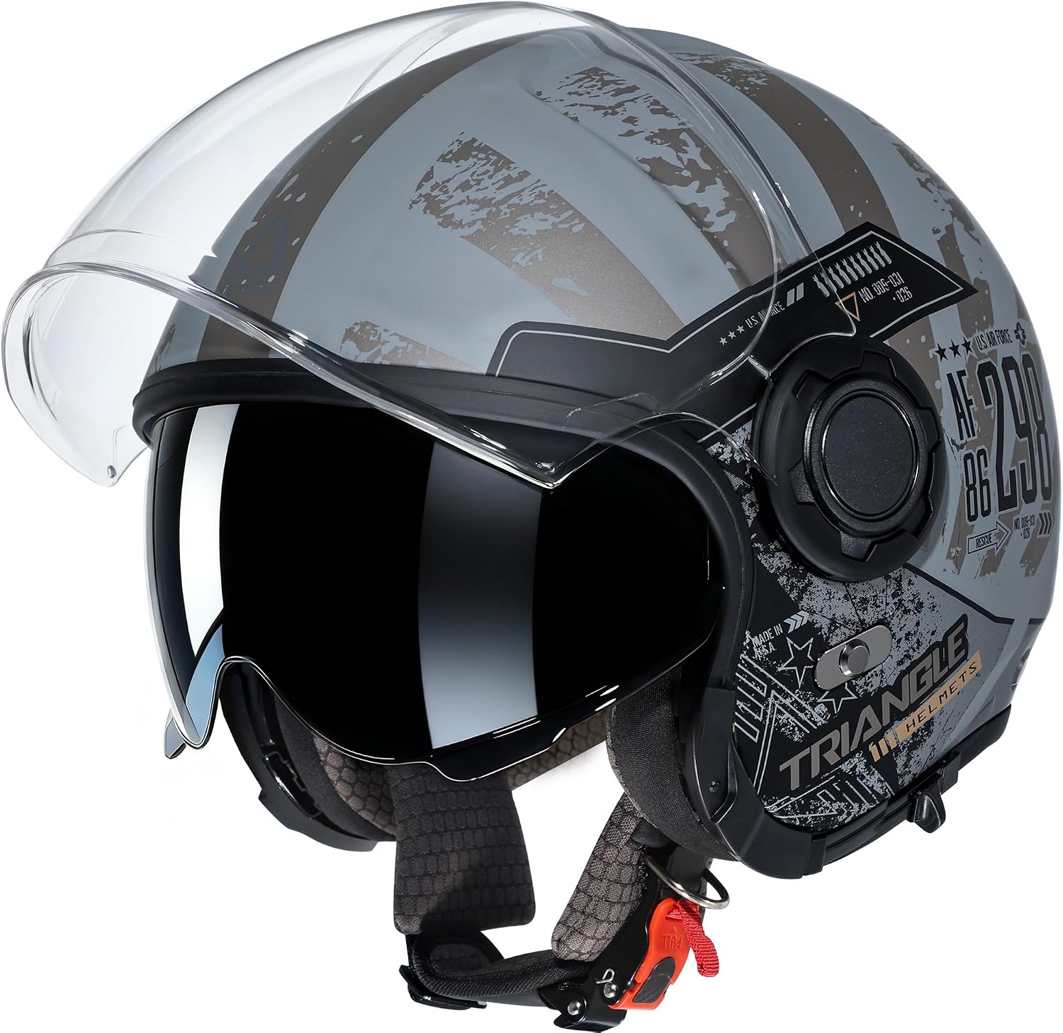 Convertible Full Face Motorcycle Helmet DOT Approved for Men Women | Detachable mask transforms to 3/4 open face