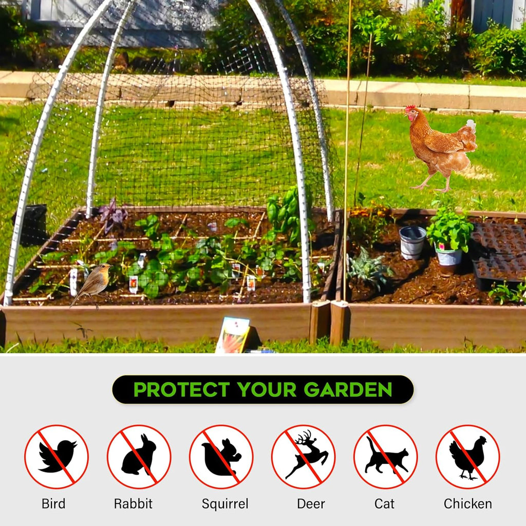 Deer Netting Deer Fence Netting, 7 x 200 Feet for Garden Protection Reusable Protective for Plants Fruit Trees