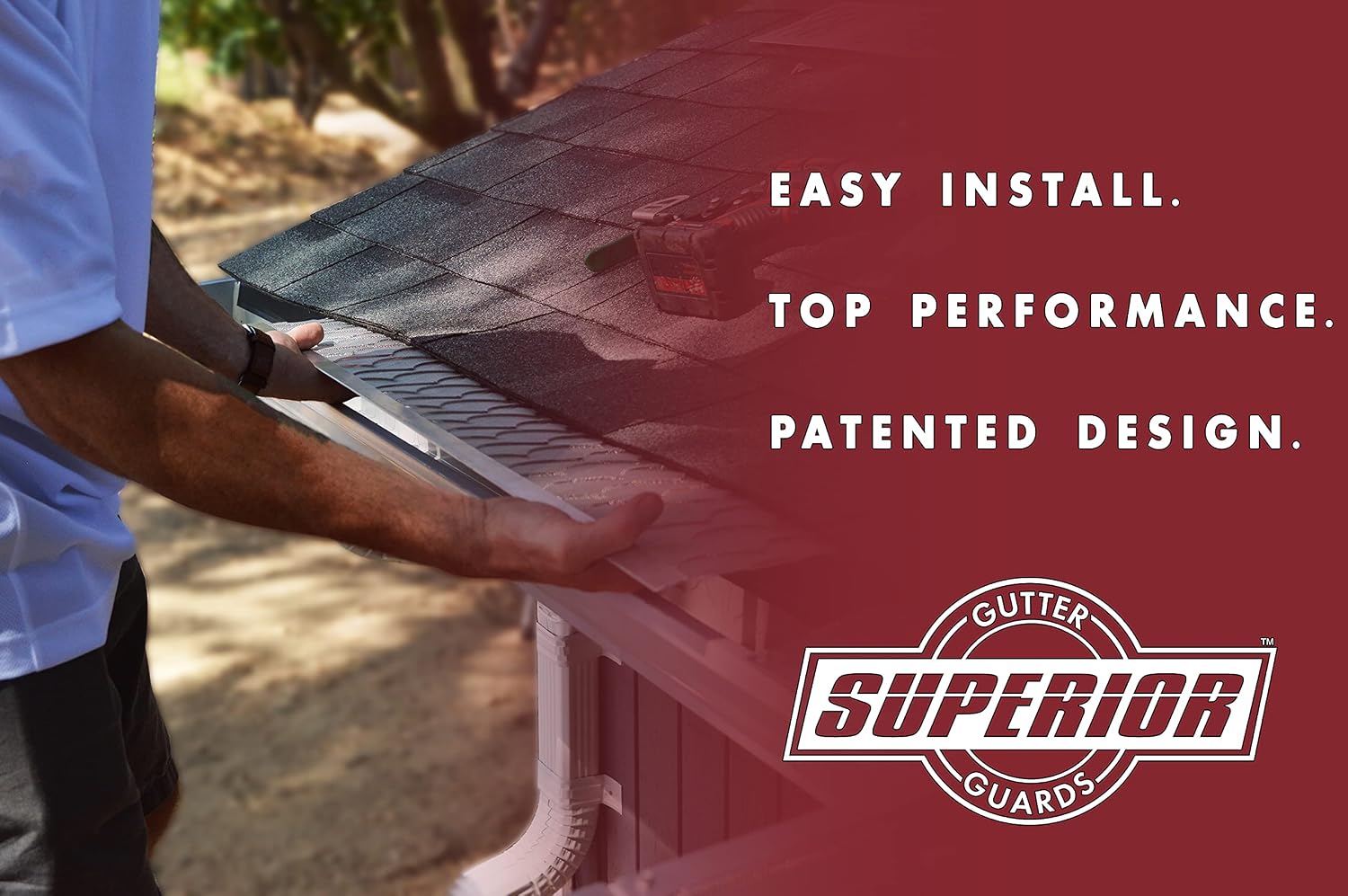 NEW Raised Stainless-Steel Screen Technology Gutter Cover, DIY Constructed. Fits any Traditional 5-inch Gutter - 48FT