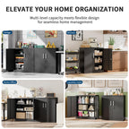 Metal Garage Storage Cabinet, Lockable Utility Storage